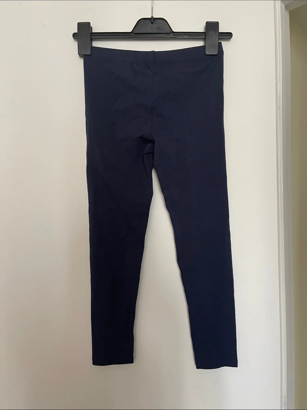Ralph Lauren Girls' Dark Navy Stretch Leggings with Pony Logo
